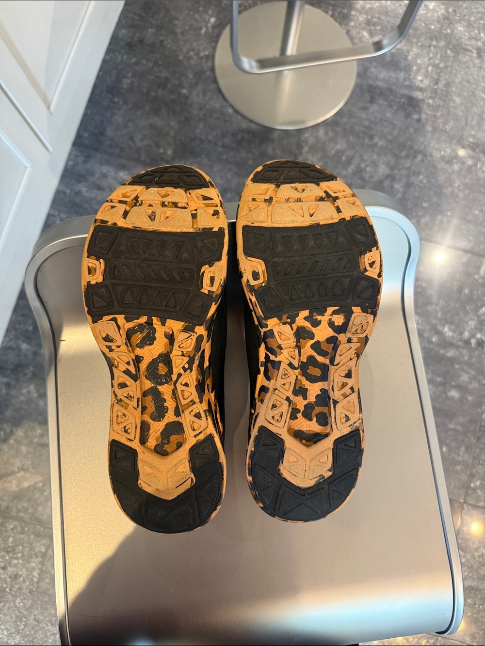 APL Black Slip-On Sneakers with Yellow Logo and Leopard Accent - Picture 7 of 8